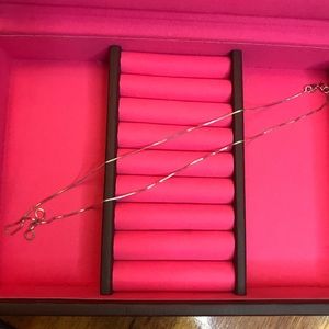 Sterling Silver Necklace, 17.75”